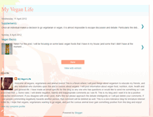 Tablet Screenshot of mykindveganlife.blogspot.com