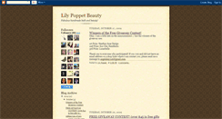 Desktop Screenshot of lilypoppet.blogspot.com