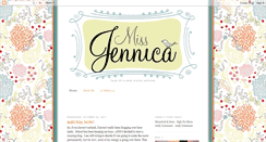 Desktop Screenshot of missjennica.blogspot.com
