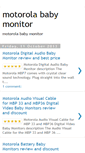 Mobile Screenshot of best-motorolababymonitor-reviews.blogspot.com