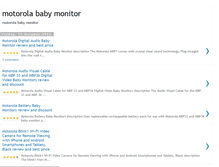 Tablet Screenshot of best-motorolababymonitor-reviews.blogspot.com