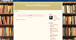 Desktop Screenshot of bibliophylax.blogspot.com