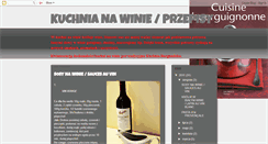 Desktop Screenshot of kuchnianawinie.blogspot.com