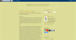 Desktop Screenshot of americanminarchist.blogspot.com