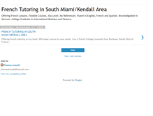 Tablet Screenshot of miamifrenchtutoring.blogspot.com