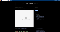 Desktop Screenshot of jothikavideosongs.blogspot.com