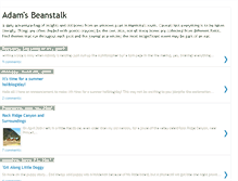 Tablet Screenshot of adamsbeanstalk.blogspot.com