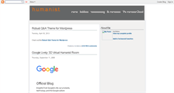 Desktop Screenshot of human-ist.blogspot.com
