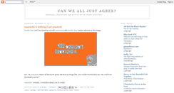 Desktop Screenshot of canwealljustagree.blogspot.com