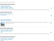 Tablet Screenshot of bottlenosedolphinresearchinstitute.blogspot.com