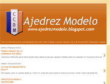 Tablet Screenshot of ajedrezmodelo.blogspot.com