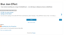 Tablet Screenshot of bluejeaneffect.blogspot.com