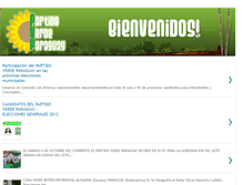 Tablet Screenshot of partidoverdeparaguay.blogspot.com