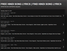 Tablet Screenshot of lyrics-new.blogspot.com