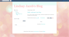 Desktop Screenshot of lindsayjacob.blogspot.com