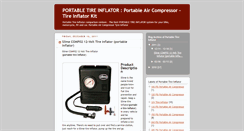 Desktop Screenshot of portable-tire-inflator.blogspot.com