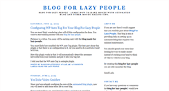 Desktop Screenshot of blogforlazypeople.blogspot.com