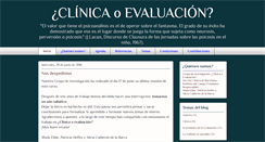 Desktop Screenshot of clinicaoevaluacion.blogspot.com