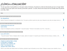 Tablet Screenshot of clinicaoevaluacion.blogspot.com