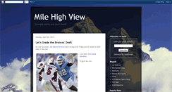 Desktop Screenshot of milehighsportsview.blogspot.com