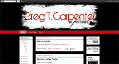 Desktop Screenshot of gregtcarpenter.blogspot.com