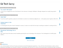 Tablet Screenshot of edtechsavvy.blogspot.com