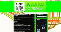 Desktop Screenshot of direcciondejuventudquilmes.blogspot.com