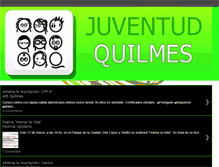 Tablet Screenshot of direcciondejuventudquilmes.blogspot.com