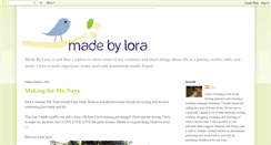 Desktop Screenshot of madebylora.blogspot.com