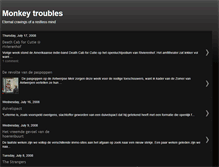 Tablet Screenshot of monkeytroubles.blogspot.com