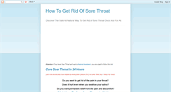 Desktop Screenshot of curesoarthroat.blogspot.com