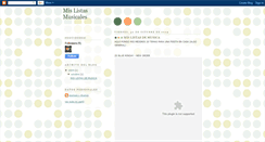 Desktop Screenshot of mislistasmusicales.blogspot.com