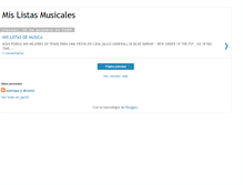 Tablet Screenshot of mislistasmusicales.blogspot.com