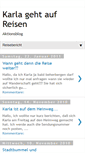 Mobile Screenshot of karlagehtaufreisen.blogspot.com