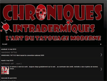 Tablet Screenshot of chroniquesintradermiques.blogspot.com