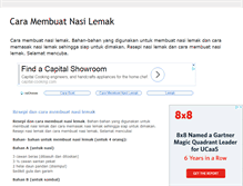 Tablet Screenshot of cara-membuat-nasi-lemak.blogspot.com