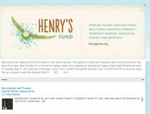 Tablet Screenshot of henrysfundauction.blogspot.com