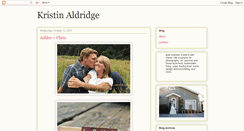 Desktop Screenshot of kristinaldridge.blogspot.com