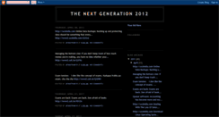 Desktop Screenshot of nextgen2012.blogspot.com