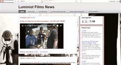 Desktop Screenshot of luministfilmsnews.blogspot.com