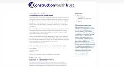 Desktop Screenshot of constructionyouthtrust.blogspot.com