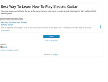 Tablet Screenshot of best-way-to-learn-electric-guitar.blogspot.com
