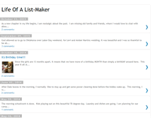 Tablet Screenshot of lifeofalistmaker.blogspot.com