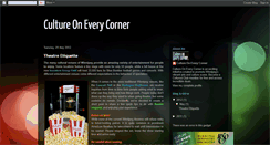 Desktop Screenshot of cultureoneverycorner.blogspot.com