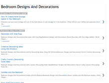 Tablet Screenshot of bedroom-designs-and-decorations.blogspot.com