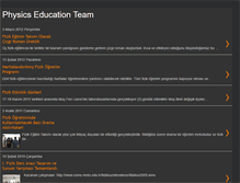 Tablet Screenshot of physicseducationteam.blogspot.com