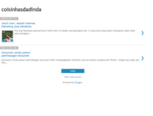 Tablet Screenshot of coisinhasdadinda.blogspot.com