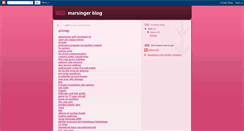 Desktop Screenshot of marsinger.blogspot.com