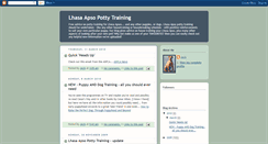 Desktop Screenshot of lhasaapsopottytraining.blogspot.com