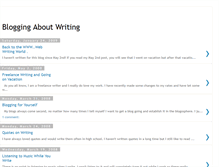 Tablet Screenshot of bloggingaboutwriting.blogspot.com